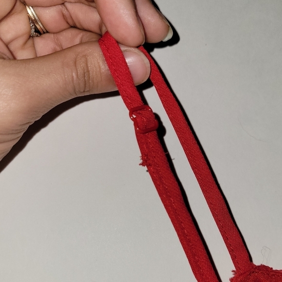 Francescas Blue Rain Gavin Large Clip Dot Red Ruffle Tiered Mini Dress - Picture 11 of 16